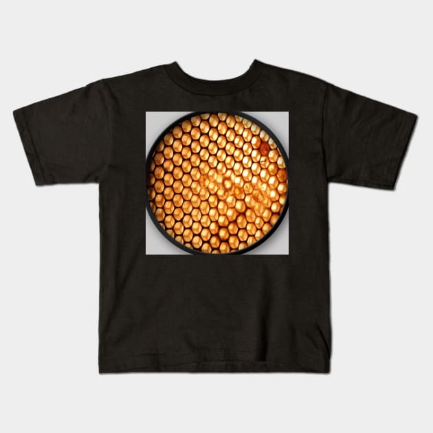 Honeycomb - Bee - Honey Kids T-Shirt by piksimp